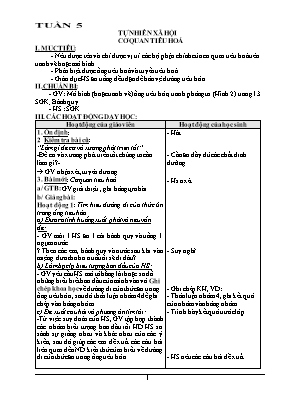 Giáo án Tự nhiên và xã hội Lớp 2 - Bài 5 Cơ quan tiêu hoá